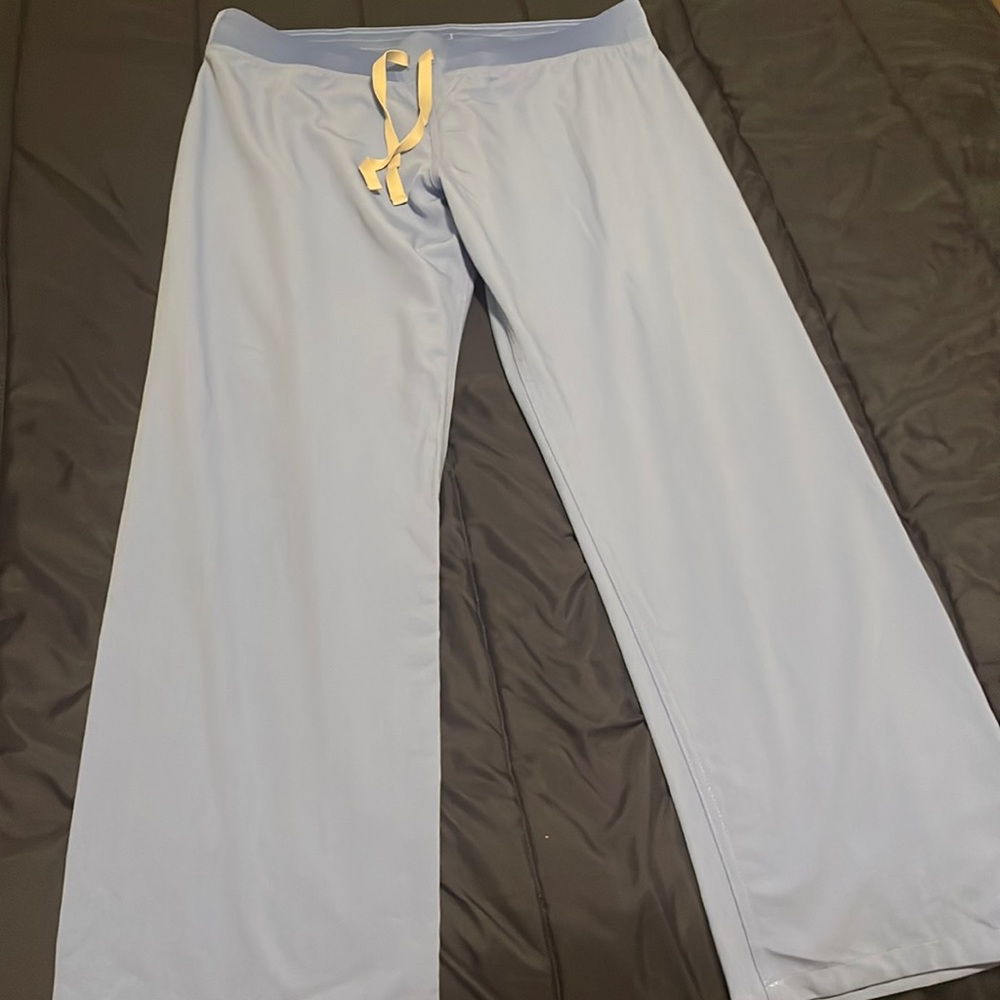 Figs Livingston Pant in Ceil Blue, Large Petite